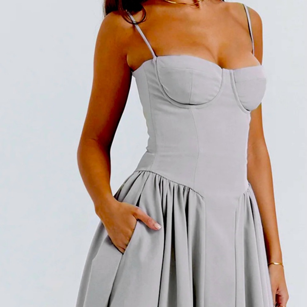 NWT Micas Side Pocket Midi Slip Dress